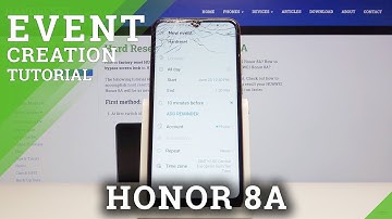 How to Add Event to Calendar in HONOR 8A – Set Up Reminder