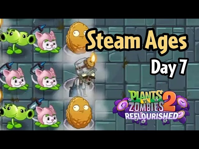 M𝗂𝗌𝗍𝗋𝗂𝗒𝗎𝗌 on X: heyyy ya'll check out the new PvZ 2 Reflourished  update with the new steam ages teaser party yo!!! and guess who made the  teasee lawn? I did :] have