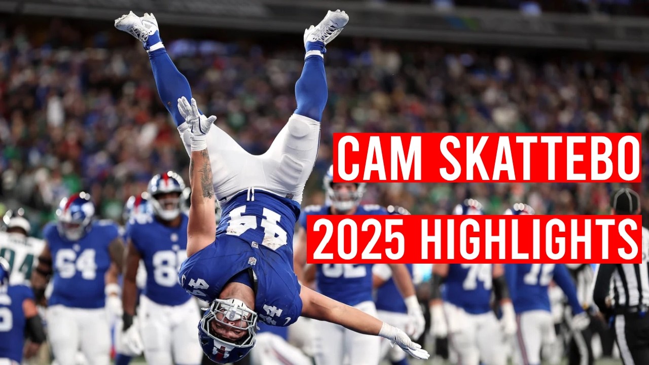 Let's Watch Cam Skattebo Rookie 2025 Giants Highlights