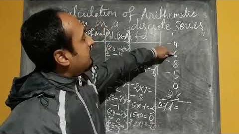 Class 11 Economics Topic: Calculation of Arithmetic Mean in Discrete Series