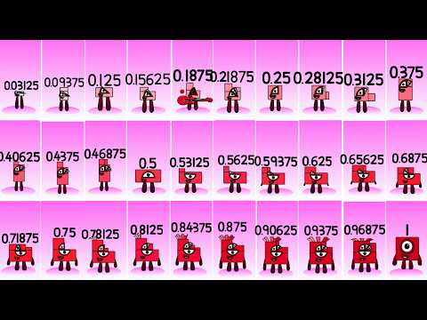 Numberblocks Band Thirty Seconds up to 1 my take sixty fourths