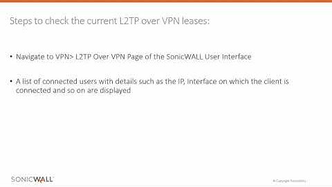 How to check the current L2TP over VPN leases