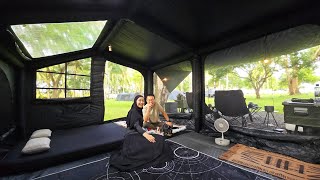 Download Lagu Camping di PANTAI ADEM ANYER PARK | Serang, Banten | Campervan Park | 인도네시아 캠핑  MP3