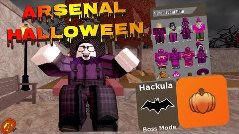 DEFEATING THE HACKULA BOSS IN ARSENAL! ARSENAL HALLOWEEN EVENT! | ROBLOX