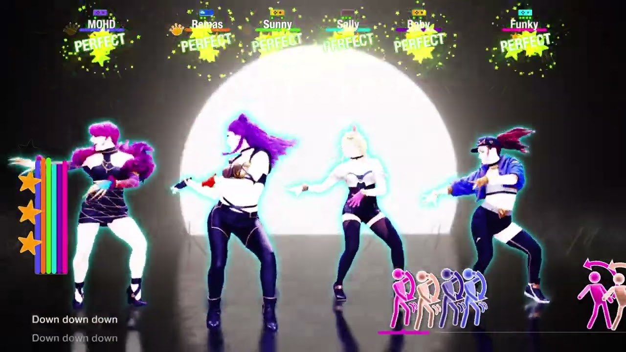 Just Dance 2022 : POP/STARS By K/DA ,Jaira Burns, Madison Beer, (G)I-DLE (Gameplay 1080p ) 6 Players
