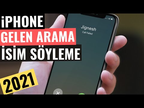 iPHONE GELEN ARAMA İSİM SÖYLEME