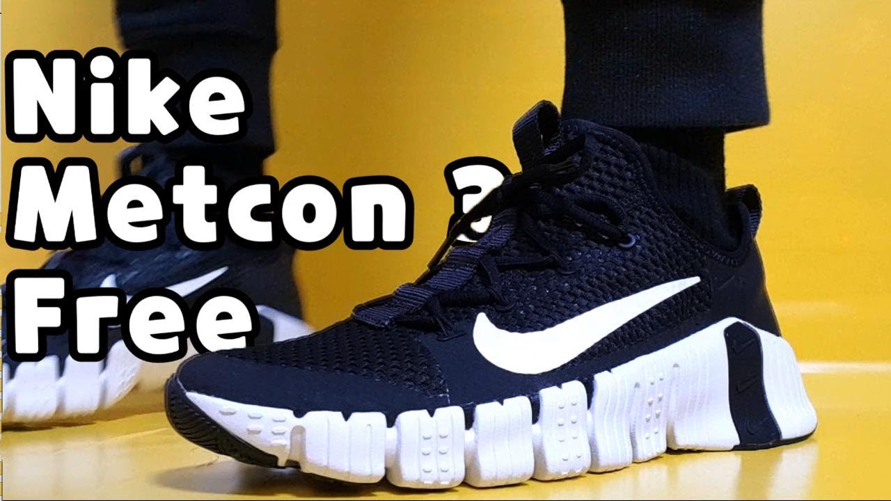 nike metcon 3 black white