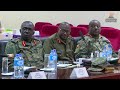 Listen to Speech by SSPDF CDF, Gen Dau Aturjong During Joint Border Security Meeting With UPDF