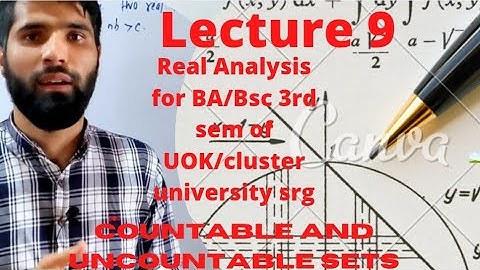 Countable and uncountable sets for BA/Bsc |IIT-JAM, MSC Entrance #GP Lec 9