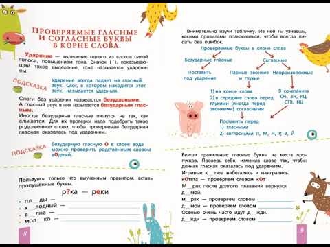 Все правила русского языка с подсказками