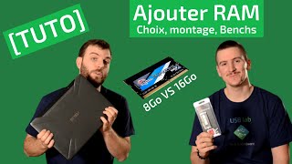 Tuto comment ajouter 16Go de ram à un PC portable ou PC fixe : 24 GB au  total installation barrette 