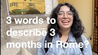 Rome study abroad student testimonial  - HWS FA21, ANDREA D.