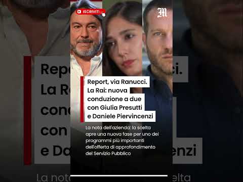 Video Report, via Ranucci. La Rai: nuova conduzione a due con Giulia Presutti e Daniele Piervincenzi