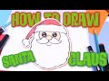 How to Draw Santa Claus Head for Kids