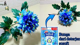 DIY IDE KREATIF CARA BUAT BUNGA KRISAN DARI PLASTIK BEKAS SABUN DETERJEN SOSOFT mudah dan simpel screenshot 2