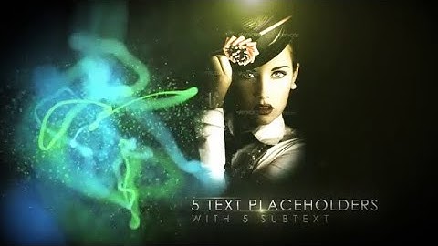ABSTRACT SLIDESHOW PARTICLE Free Template After Effects