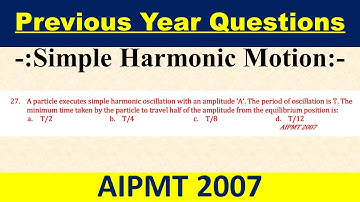 A particle executes simple harmonic oscillation with an amplitude ‘A’. The period of oscillation is