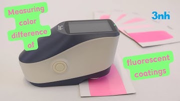 How to measure the color difference of fluorescent coatings