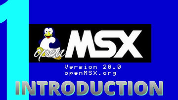 openMSX 20.0 tutorial: 1. Introduction