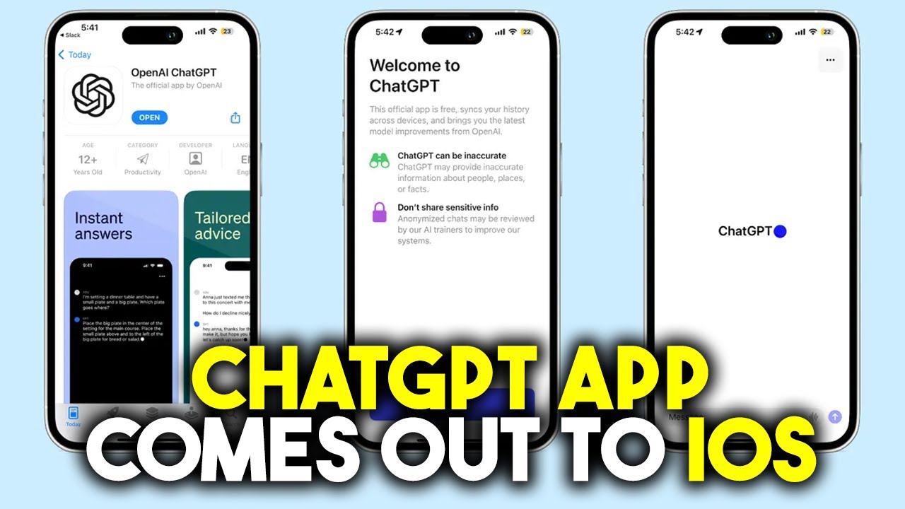 OpenAI Launches ChatGPT App to iOS App Store