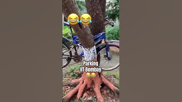 Parking style at IIT Bombay. #iitbombay #iit #vlog #shortvideo #ytshorts #fun #viral #shorts