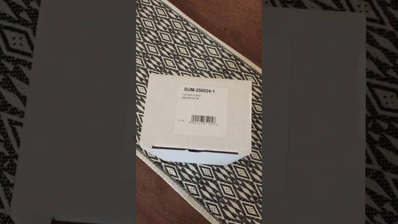 Summit Racing 110GPH Fuel Pump Unboxing: Part 1