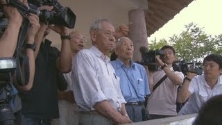 日本家屋残る清津見学 遺骨調査で訪朝の邦人団体