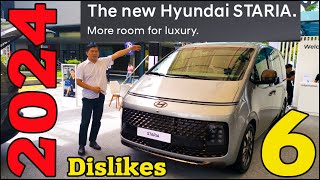 2024 Hyundai Staria 2.2L AT Diesel 6 most dislikeable features