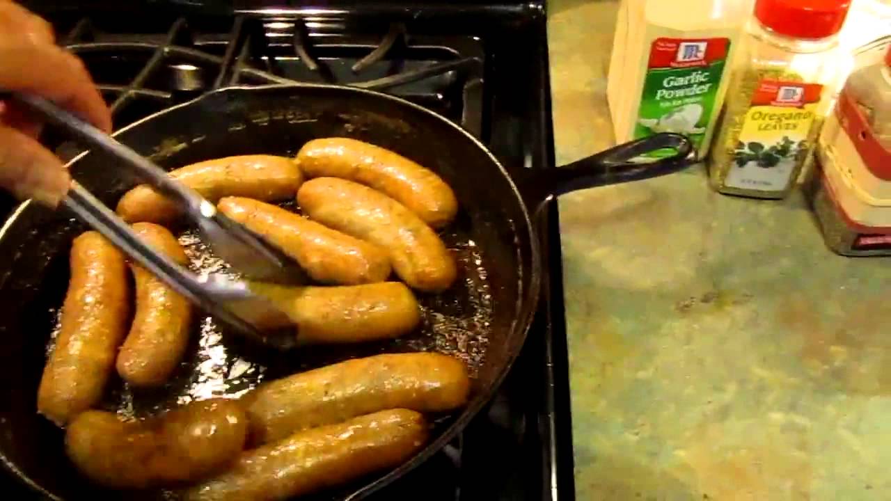 Preparing Italian Sausage for the Spaghetti Sauce! | SpaghettiSauceAndMeatballs.Com