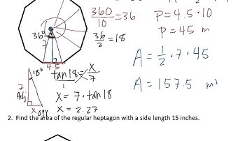 B level - Find the area of regular polygons Video