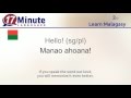 Learn Malagasy free language course video
