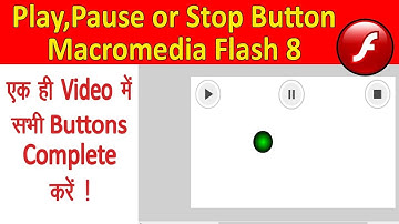 play pause and stop button in macromedia flash 8 | how to use macromedia flash 8