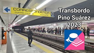 Transbordo Pino Suárez 2023 Línea 2 A Línea 1