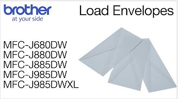 Loading an envelope into the Brother MFC-J880DW