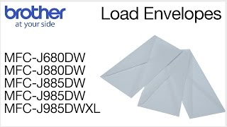 Loading an envelope into the Brother MFC-J880DW