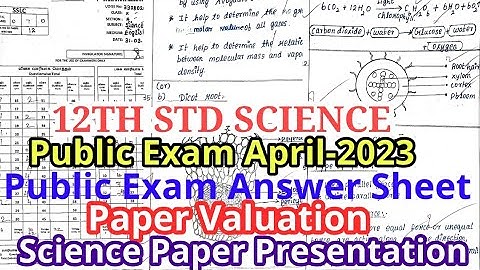 10THSTD SCIENCE PUBLIC EXAMINATION APRIL-2023 OFFICIAL ORIGINAL GOVERNMENT ANSWER KEY II 10THSCIENCE