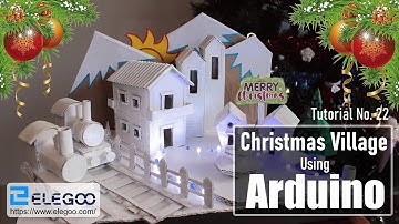 Arduino Based Cardboard Christmas Village