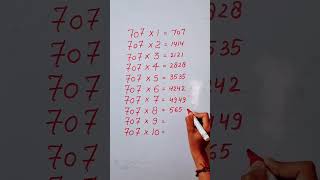 Find Mistake In Last Digit Of Table 707..