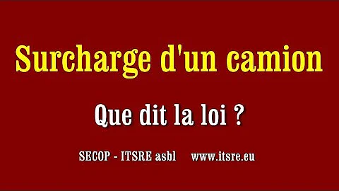 Quel amende pour surcharge ?