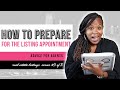 How to Prepare for a Listing Appointment