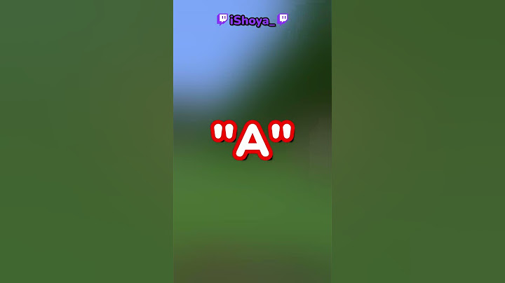 Minecraft, But I Can't Touch Something That Starts With The Letter "A"