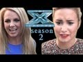 Demi Lovato &amp; Britney Spears at X FACTOR premiere