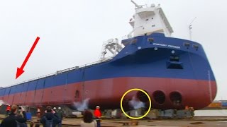 Ship Launch Gone Wrong: SYMPHONY PROVIDER stuck on slipway