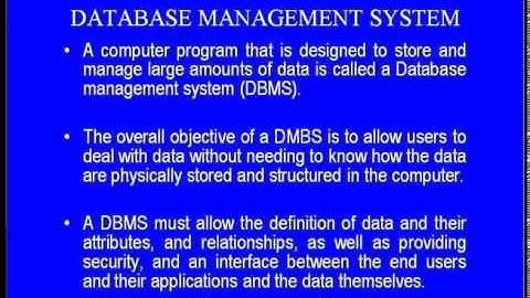 Mod-01 Lec-30 GIS Data Base