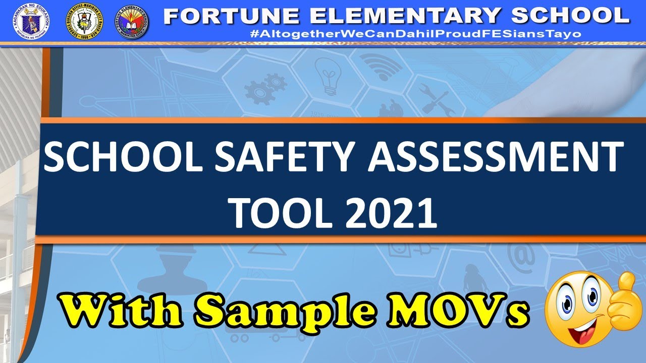 School Safety Assessment Tool DepEd Memo No. 71 s. 2021 YouTube