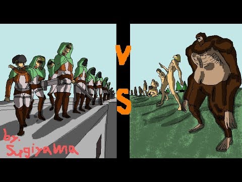 進撃の巨人 Season3獣vs調査兵団手描きアニメで再現 Youtube