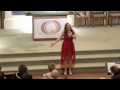 Jodi Bird performs "Don't rain on my Parade"