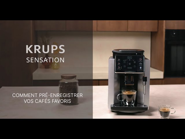 KRUPS  Sensation : comment pré-enregistrer vos cafés favoris ? 