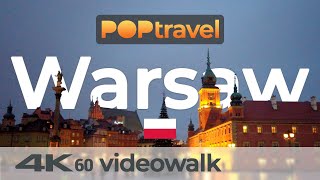 Walking in WARSAW / Poland - Downtown and Old Town - 4K 60fps (UHD)