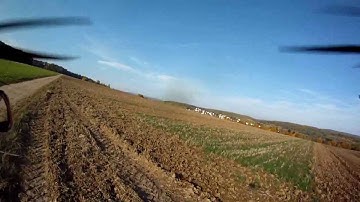 F450 Maiden Crash - FPV GoPro HD  - FrSky Failsafe lost antenna